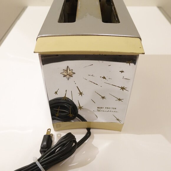 Vintage Atomic Mary Proctor Silex Starflite Mid Century Modern Toaster Working - Picture 9 of 11